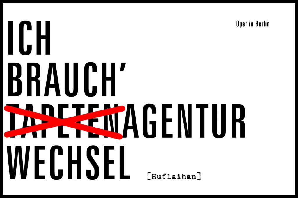 Plakataktion des Speersitz. Agentur: Speersitz