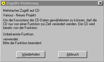 Fehlermeldung
