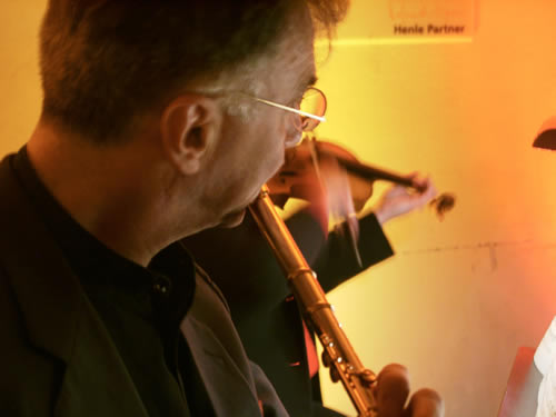 András Adorján an der Flöte