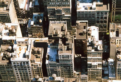 Hochhäuser in New York - von oben