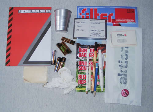 Der Tascheninhalt