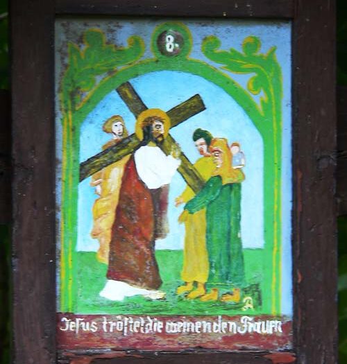 Jesus tröstet die weinenden Frauen