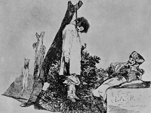 Goya: Folge der »Desastres de la Guerra«, Blatt 36: Ebensowenig, 18141820