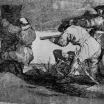 Goya: Folge der »Desastres de la Guerra«, Blatt 38: Barbaren!, 18141820