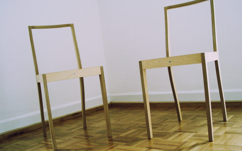 Stuhl und Stuhl. Foto: Hufner