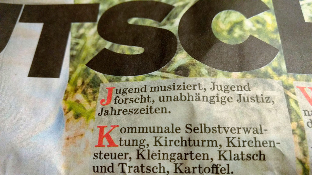 Das ABC der Deutschen. BILD-Zeitung