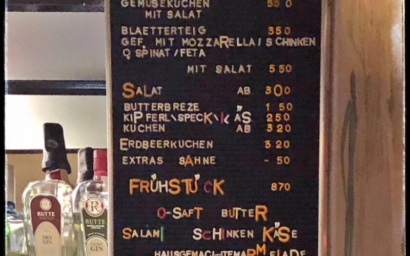 Ich liebe Bar Typografie. © MH