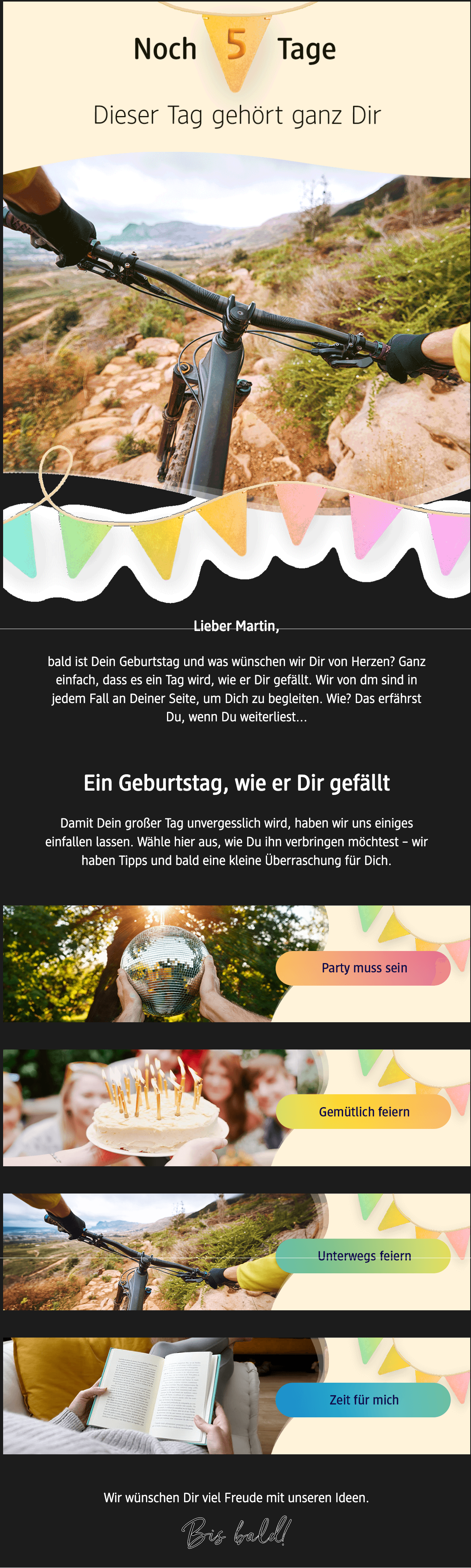 Martin bald hast Du Geburtstag 🎉