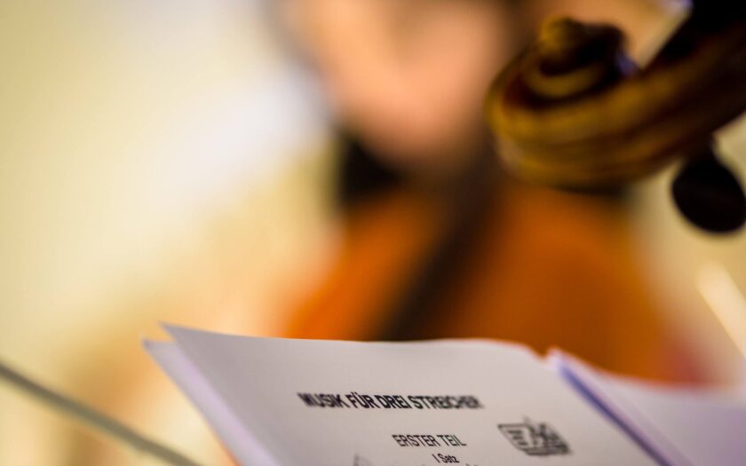musik für drei. foto: hufner