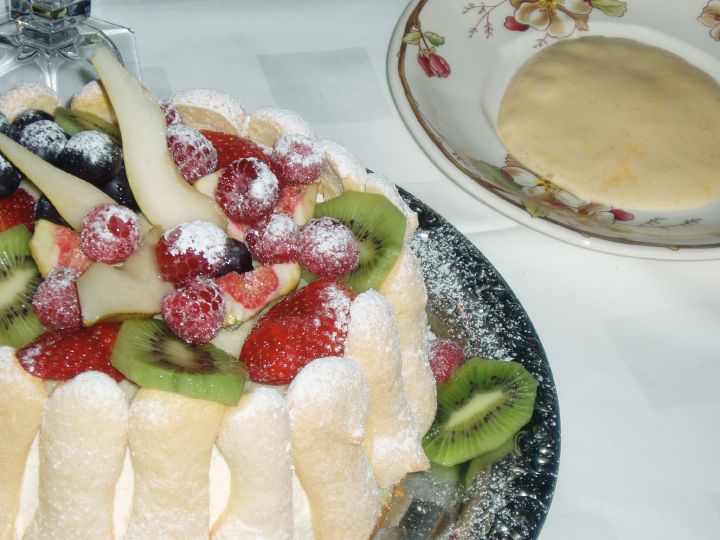 Dessert mit Zabaglione